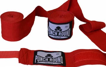 PunchR™ Punch Round™ Perfect Stretch Bandages Rood 260 cm, Verzenden, Nieuw, Overige, Vechtsportbescherming