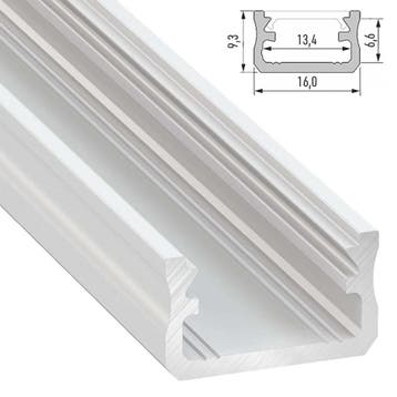 LED Strip Opbouw Profiel Wit | Uit voorraad leverbaar, Verzenden, Nieuw