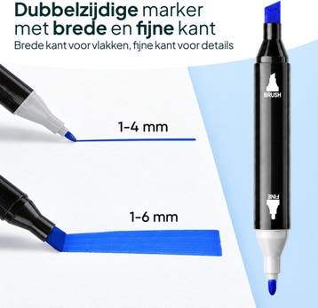 Twinmarkers 262 stuks voor volwassenen - Alcohol markers, Verzenden, Zo goed als nieuw