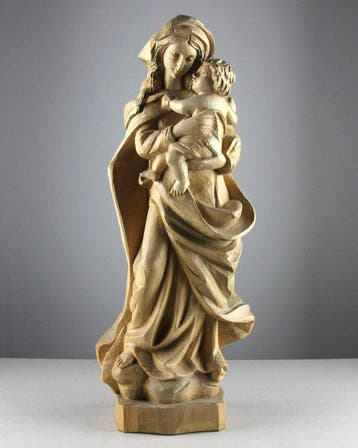 Val Gardena - sculptuur, Madonna with Child on clouds - 44