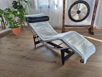 Cassina - Le Corbusier - Lounge stoel - LC4 - Leder, Chroom