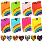 Fako Bijoux - 48 Uitdeelzakjes + Stickers - Regenboog -, Diversen, Cadeauverpakkingen, Verzenden, Nieuw