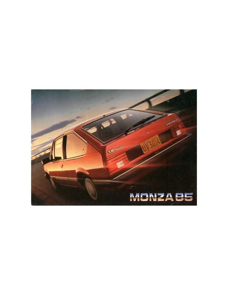 1985 CHEVROLET MONZA 85 LEAFLET BRAZILIAANS, Livres, Autos | Brochures & Magazines