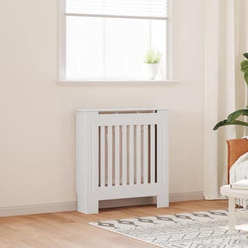 vidaXL Radiatorombouw 78 cm bewerkt hout wit, Verzenden, Nieuw