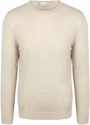Profuomo Pullover Merinowol Beige maat Maat 52/54 (L) Heren, Maat 52/54 (L), Verzenden, Beige, Nieuw