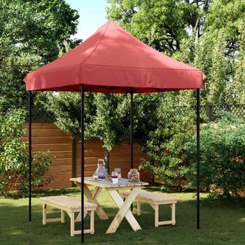 vidaXL Partytent 200 x 200 x 306 cm Bordeauxrood Oxford Stof, Verzenden, Nieuw
