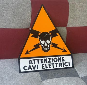 Segnale Attenzione cavi Elettrici. Originale - Signalen (1)