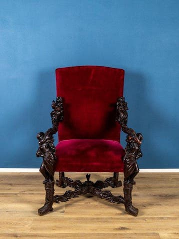 Cercle D’andrea Brustolon (1662-1732) - Fauteuil - Hout -