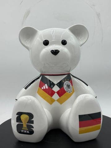 Sculpture, Teddy Allemagne Football - 35 cm - Résine - 2026