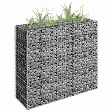 vidaXL Gabion plantenbak verhoogd 90x30x90 cm gegalvaniseerd, Verzenden