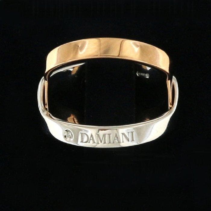 Damiani - Bague - 18 carats Or rose, Or blanc Diamant, Handtassen en Accessoires, Ringen