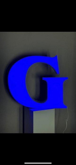 Panneau « G » en Plexiglas - Enseigne lumineuse au néon -