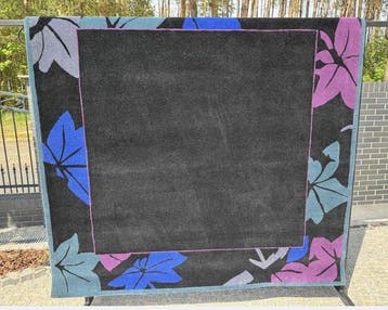 LInde Unique en Noir - Tapis - 200 cm - 200 cm, Maison & Meubles, Ameublement | Tapis & Moquettes