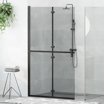 vidaXL Inloopdouche wand Zwart 110 x 6,5 x 190 cm, Verzenden, Nieuw