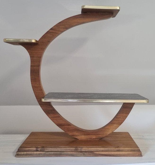 Bijzettafel - Hout, Marmer, Antiek en Kunst, Kunst | Designobjecten