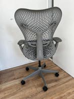 Refurbished Herman Miller Mirra Shadow Blue Fog - Aanbieding, Verzenden, Zo goed als nieuw, Grijs, Bureaustoel
