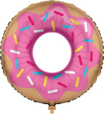 Donut Helium Ballon Leeg 77cm, Hobby en Vrije tijd, Feestartikelen, Verzenden, Nieuw