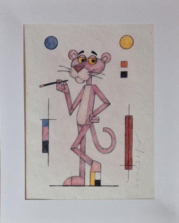 Emma Wildfang Giclée - Pink Panther - Tribute series -, Nieuw in verpakking
