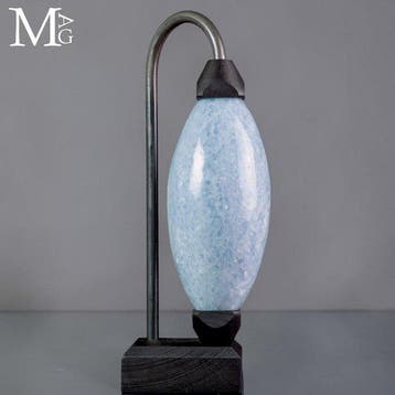 Calcite bleue - Texture cristalline Lingam de Shiva
