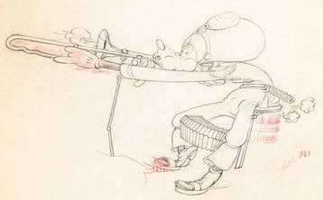 Goofy - 1 Original drawing - Walt Disney Studios - Mickeys, Verzamelen, Nieuw