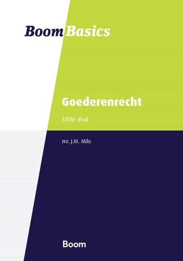 Goederenrecht / Boom Basics 9789462129078 J.M. Milo, Verzenden, Gelezen, J.M. Milo