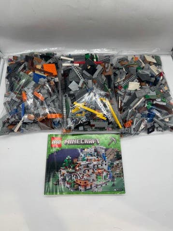 Lego Set - 21137 - Minecraft - The Mountain Cave, Nieuw