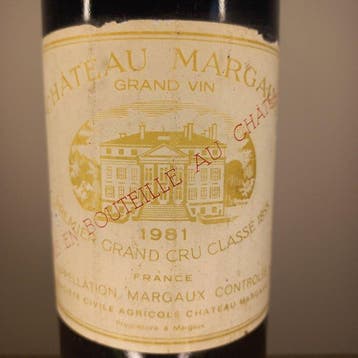 1981 Chateau Margaux - Margaux 1er Grand Cru Classé - 1, Nieuw