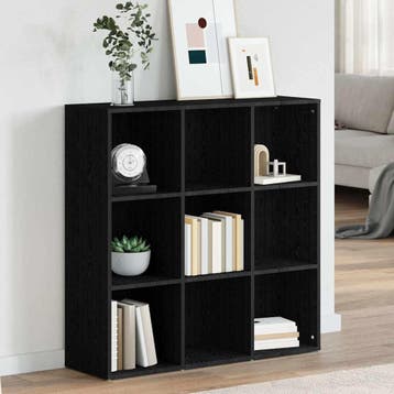 vidaXL Boekenkast 98x29x97,5 cm bewerkt hout zwart, Verzenden, Nieuw