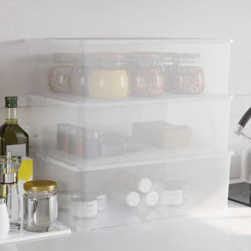 vidaXL Opbergboxen kunststof 3 st stapelbaar 25 L, Doe-het-zelf en Bouw, Verzenden, Nieuw