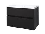 Quick-Black-Greeploos meubel onderkast + wastafel 80 cm, Ophalen of Verzenden