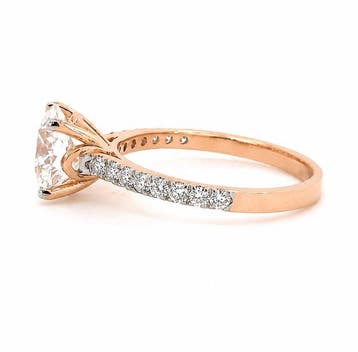 Ring - 18 karaat Roségoud - 2.32ct. tw. Diamant (Lab-grown), Nieuw