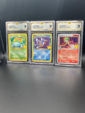 Pokémon - 3 Graded card Celebrations Holo Graded Lot - GG 9, Nieuw