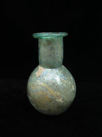 Oud-Romeins Glas Parfum/Zalffles - 12 cm