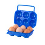 Kunststof Eierdoos 6 Eieren Blauw - Koelkast Eieropbergbox P, Verzenden
