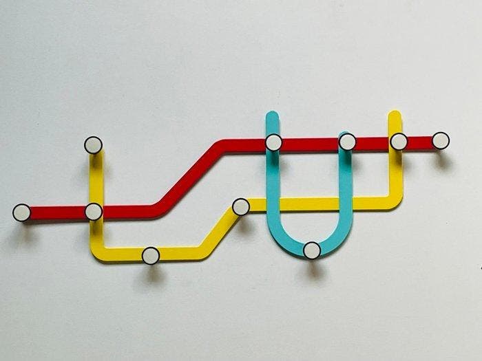 Umbra - Alan Wisniewski - Kapstok - Subway Multi-Wall Hook -, Antiek en Kunst, Kunst | Designobjecten