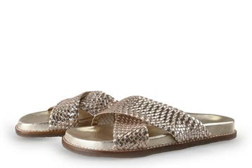 Nelson Slippers in maat 40 Goud, Kleding | Dames, Slippers, Overige kleuren, Verzenden, Zo goed als nieuw