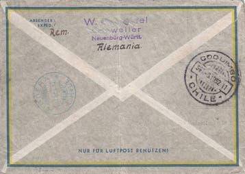 Duitse Rijk 1932 - 2 Mark Polarfahrt + 5 Pf naar de 5e SAF, Timbres & Monnaies