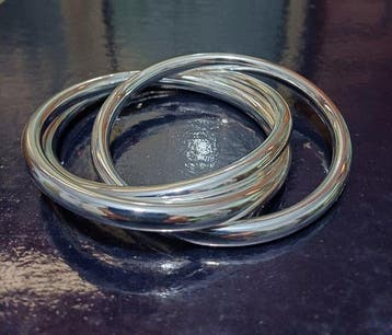 Sans prix de réserve - Bracelet Argent - Bracelet à trois, Handtassen en Accessoires