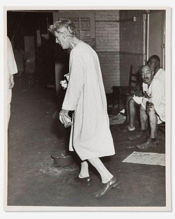Weegee (1899–1968) - Bowery Drunk Tank; Untitled (Patient in