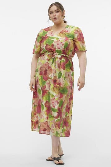 VERO MODA curve bloemprint48Maat 46/48 (XL) of groter, Verzenden, Nieuw, Maat 46/48 (XL) of groter, Overige kleuren