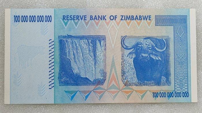 Zimbabwe. - 100 Trillion Dollars 2008 - Pick 91 (Zonder, Postzegels en Munten, Bankbiljetten | Europa | Niet-Eurobiljetten