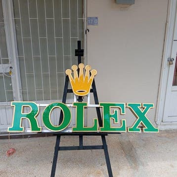 ROLEX ILLUMINATED DEALER SIGN - ROLEX BOX LETTER Verlicht