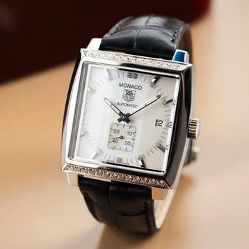 TAG Heuer - Monaco Diamond Bezel MOP Dial - WW2114 - Homme -