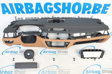 AIRBAG KIT – TABLEAU DE BORD M NOIR/BRUN COUTURE HUD BMW 7 S, Autos : Pièces & Accessoires, Utilisé, BMW
