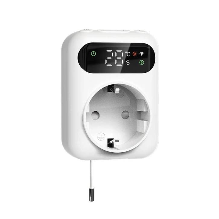 Smart WiFi Stekker Thermostaat | Met Randaarde | Voor Verwar, Doe-het-zelf en Bouw, Thermostaten, Nieuw, Verzenden