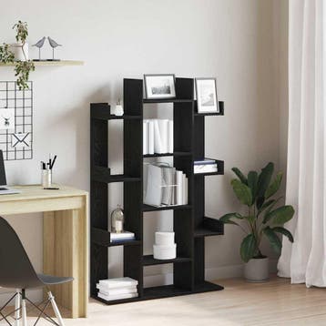 vidaXL Boekenkast 13-laags 86 x 25,5 x 140 cm Bewerkt hout, Huis en Inrichting, Verzenden, Nieuw