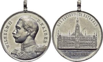 Zinn-medaille o Jahr 1892 Hamburg-stadt, Verzenden