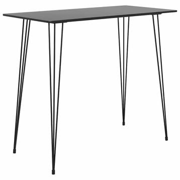 vidaXL Bartafel 120x60x105 cm zwart, Verzenden, Nieuw