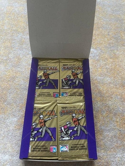 1991 O-Pee-Chee MLB Baseball Originele verpakking - 36 Box -, Verzamelen, Stickers