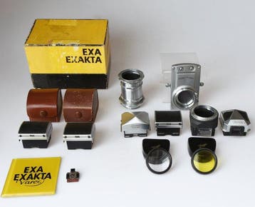 Ihagee, Exakta Camera-accessoires w.o zoekers, macro-balg,